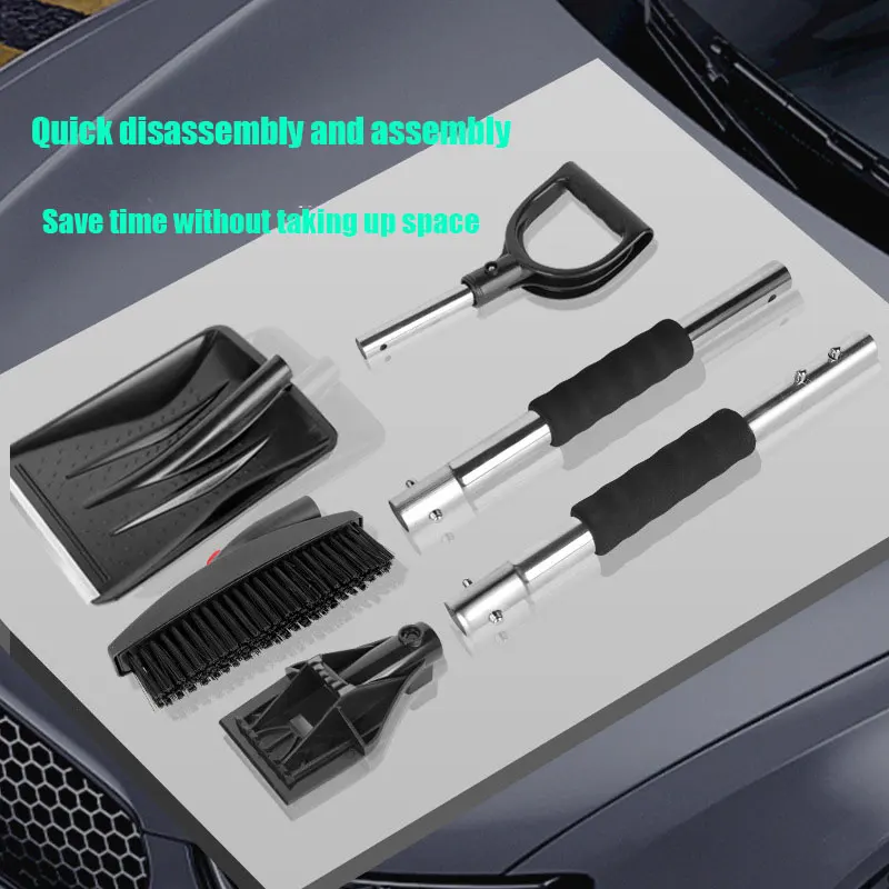 3pcs/setsCar Snow Shovel 3in1 Ice Scraper Windshield Multifunctional DetachableSnow Brush