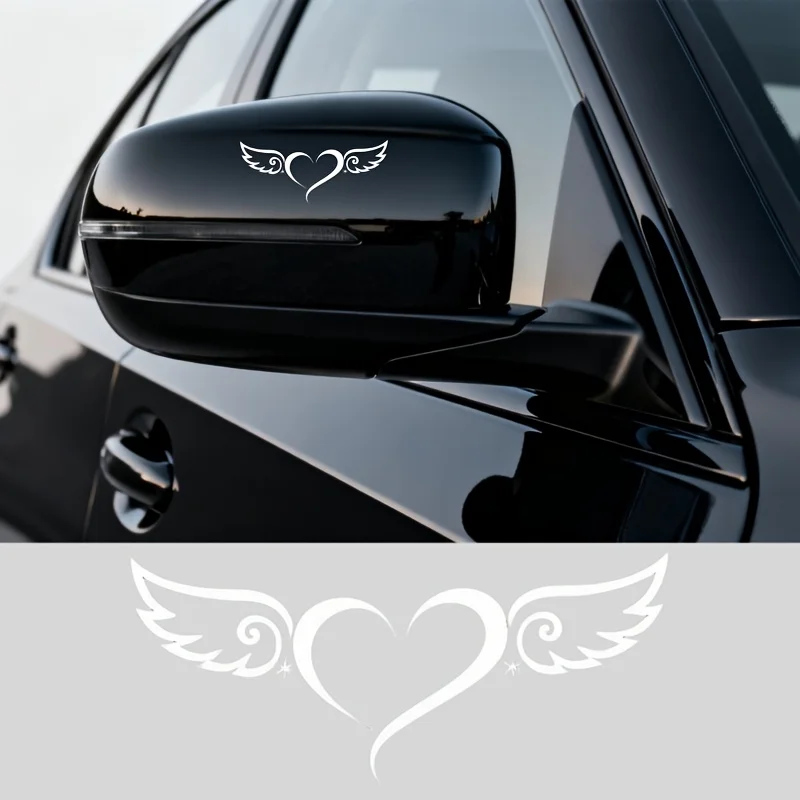 

2 наклейки на автомобиль | Покажите сердце, милая мультяшная тема любви, материал ПВХ, предварительно заклеенный, глянцевый, подходит для стекла, металла, керамики.