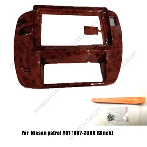 9-Zoll-Auto-Radio-Faszien für Nissan Patrol Y61 1997-2006 Android GPS MP5 Player Stereo 2 DIN Haupteinheit Panel-Panel-Installation 12 Hauptverkaufsrahmen Nissan - №2
