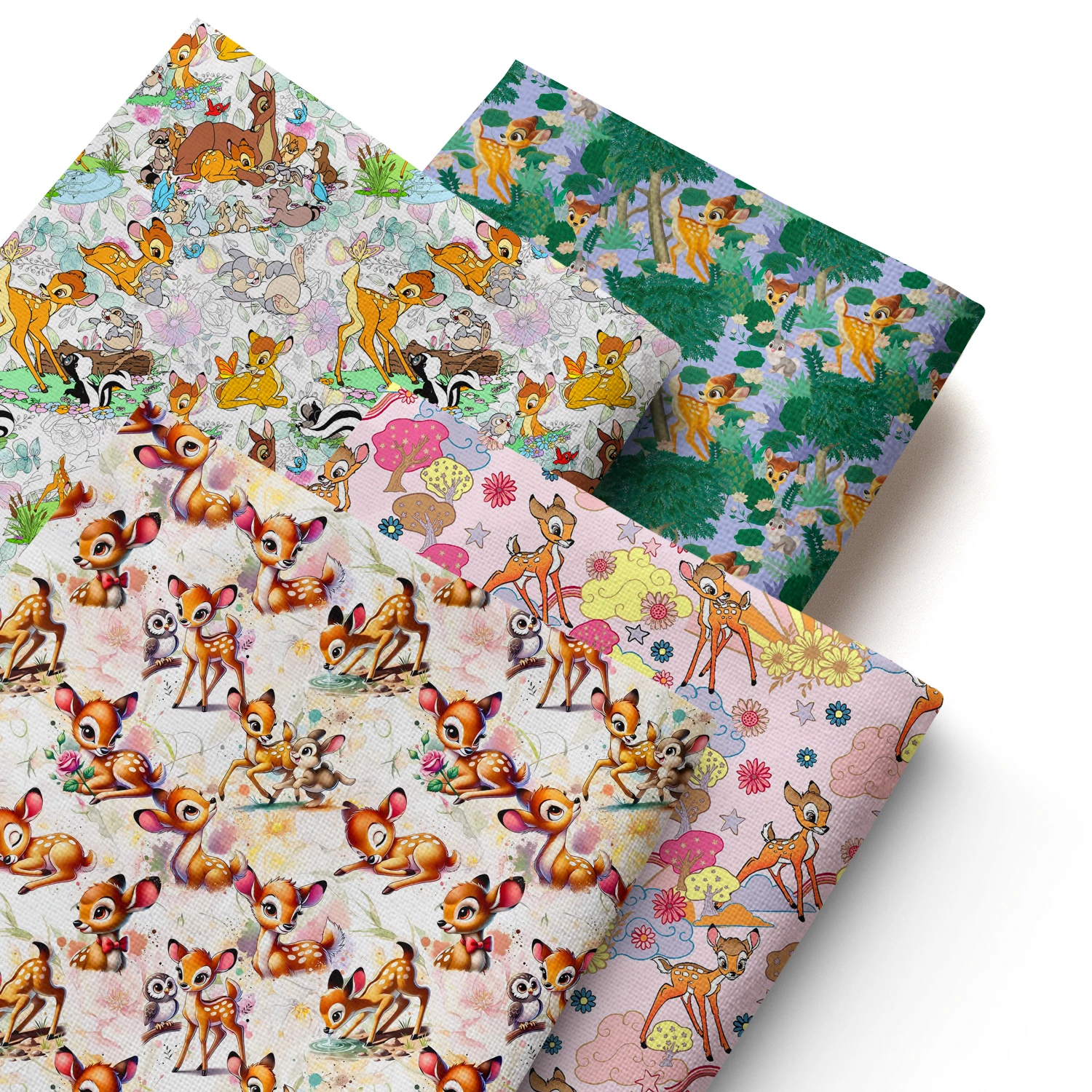50x145cm Bambi Thumper Quilting Fabric Pre-Cut Craft Fabric Materials Patterns DIY Project Designs Patchwork Sewing Materials
