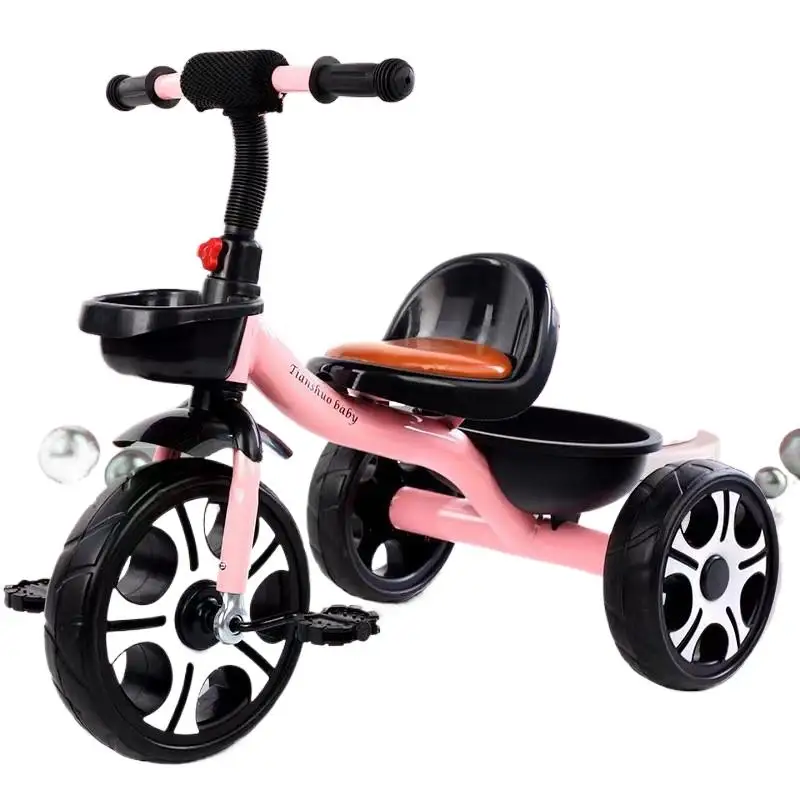 

Cooya New Children's Tricycle Bicycle 2-6 Years Old Stroller Pedal Anti-rollover With Bucket Baby Tricycle Bicycle For Children