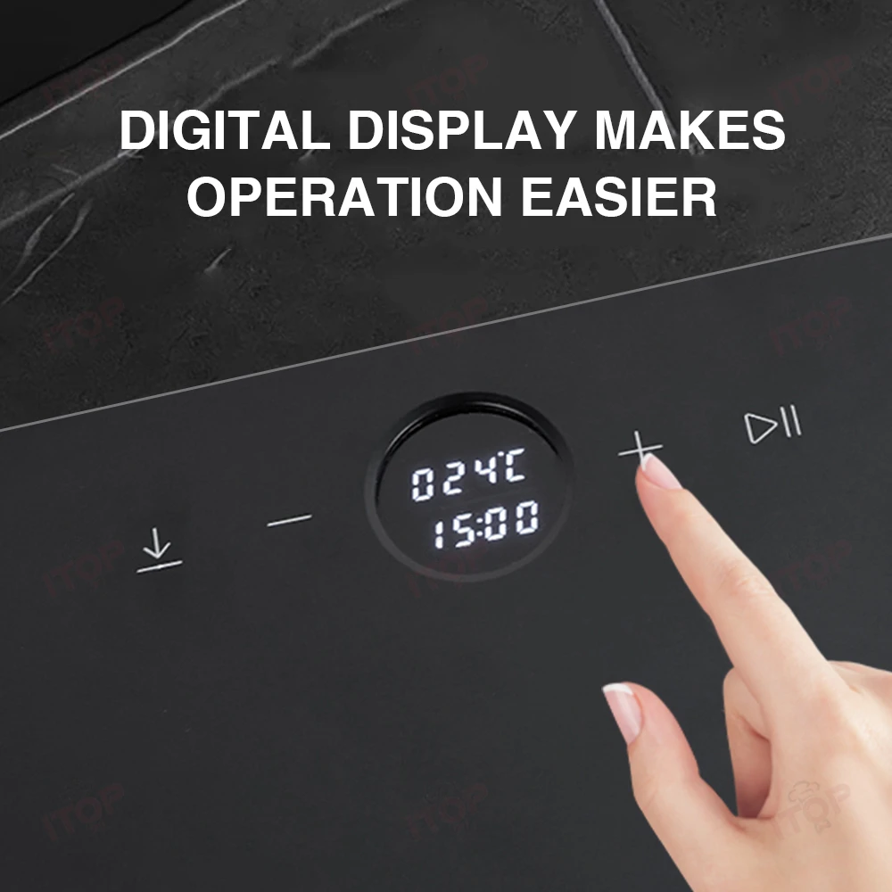 ITOP N-CR1 محمصة قهوة كهربائية سعة 200-1000 جرام 1600 وات تمت ترقيتها لشمل فتحة عادم الدخان ومخرج جلد القهوة والصينية