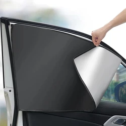 Car Side Window Sunshade Curtain Magnet Privacy Front/Rear Window Sun Protection Cover UV Reflection Sun Visor Accessories