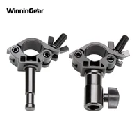 Acoplador de abrazadera de tubo de vídeo con perno macho/femenino 30-35mm 40-50mm para luz LED de estudio fotográfico luz de velocidad de Flash colgante