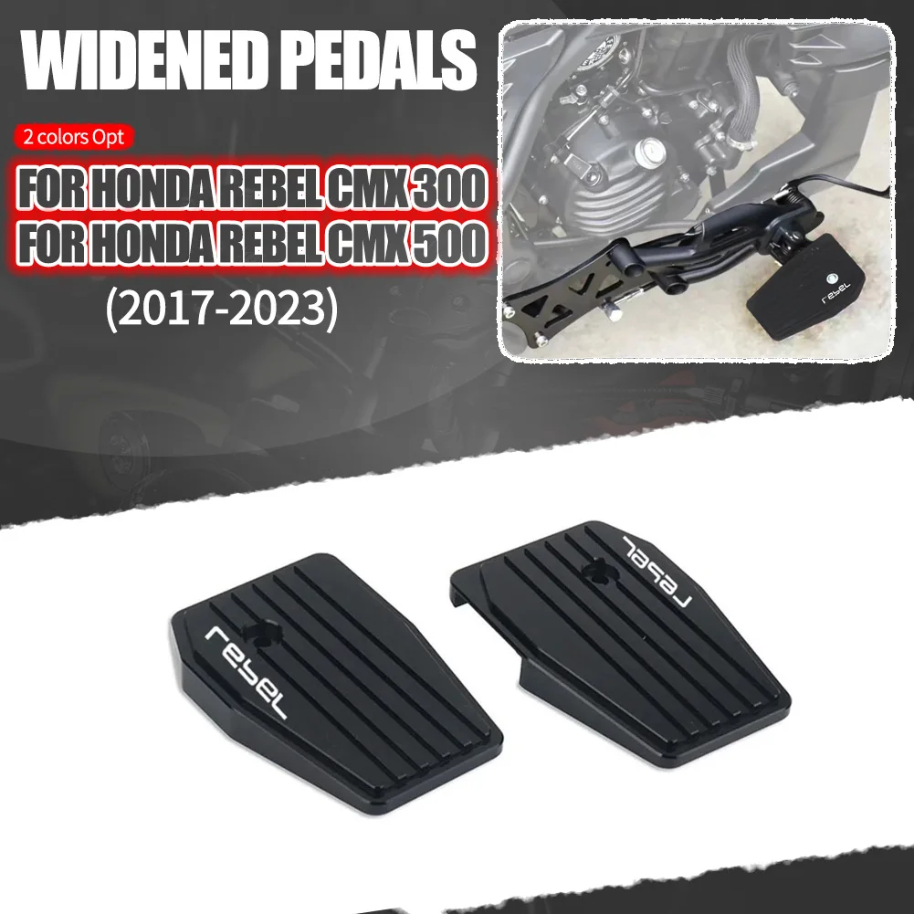 

Fit For CMX500 Rebel CMX 500 300 Rebel500 2017-2023 Motorcycle Accessories Billet Wide Foot Pegs Pedals Footrest Footpegs