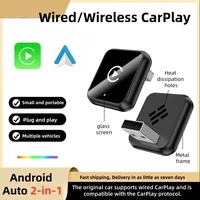 Nuevo Adaptador Inalámbrico 2 en 1 para Android Auto y Apple CarPlay 2026 para Huawei/Xiaomi/OPPO/Samsung, Conexión Automática, Plug & Play