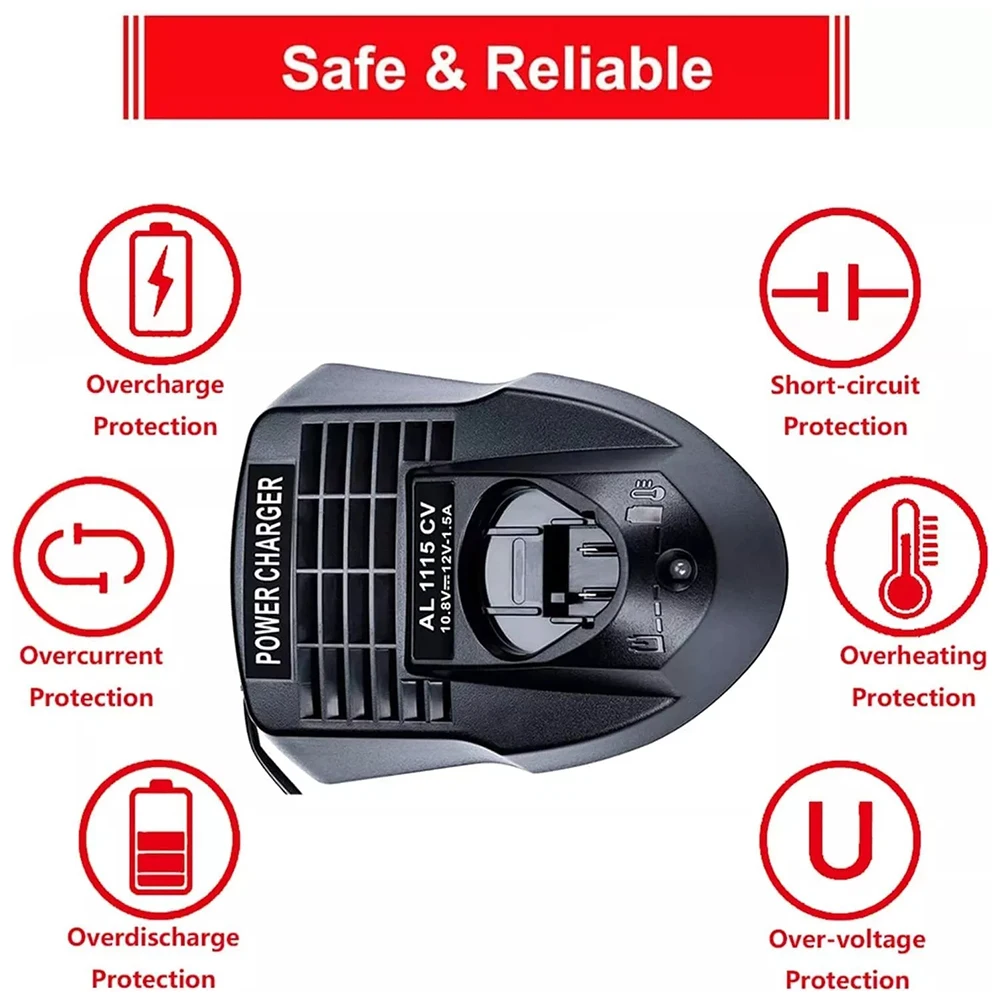 AL1115CV 10.8V 12V 1.5A Lithium Charger Power Source Supply for Bosch- Drill/Screwdriver Electric Power Tools