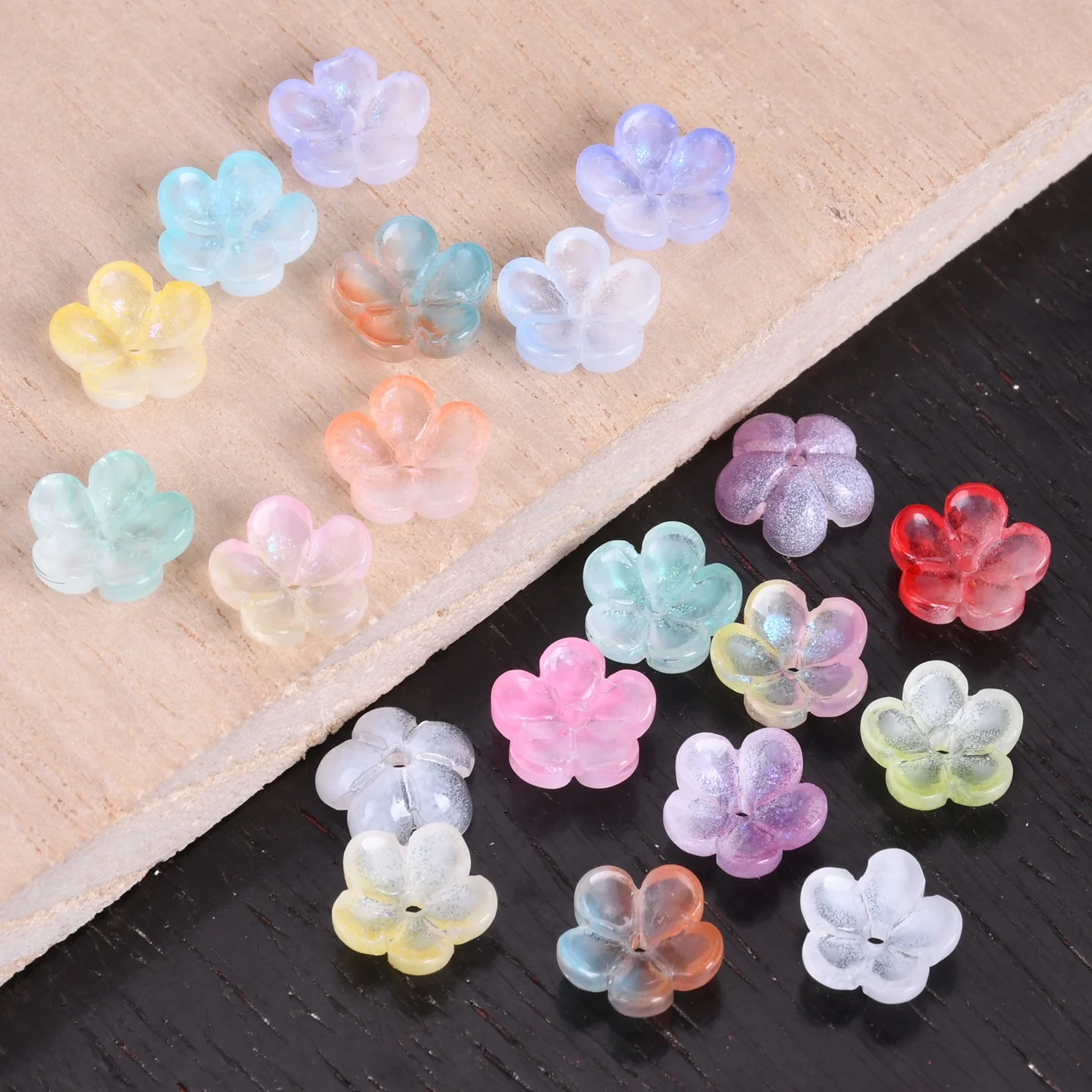 

Orbelle Lampwork Glass Loose Beads Flower Shape 20pcs 10mm For Jewelry Making DIY Crafts Findings Accessories