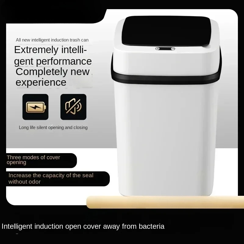 & Hot Automatic Sensor Touch-free Trash Can In The Toilet Garbage Bucket Waste Bins Dustbin Smart Trash Can Kitchen