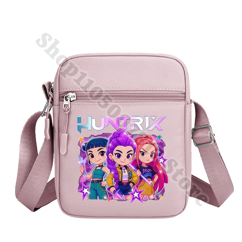 KPop شيطان الصيادين النساء أنيمي حقيبة كروسبودي الإكسسوارات فتاة الكرتون لطيف حقائب كتف كيس التخزين عادية هدايا 2025