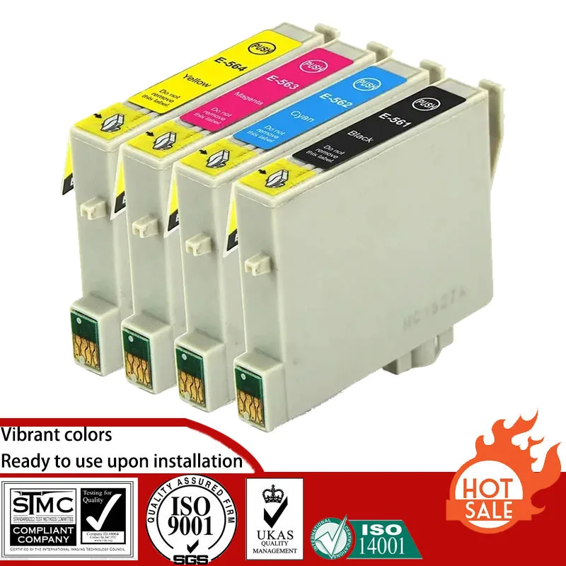 Compatible Ink Cartridge for Epson T0561 T0562 T0563 T0564 0561 0562 0563 0564 suit For Epson Stylus Photo RX430/R250/RX530