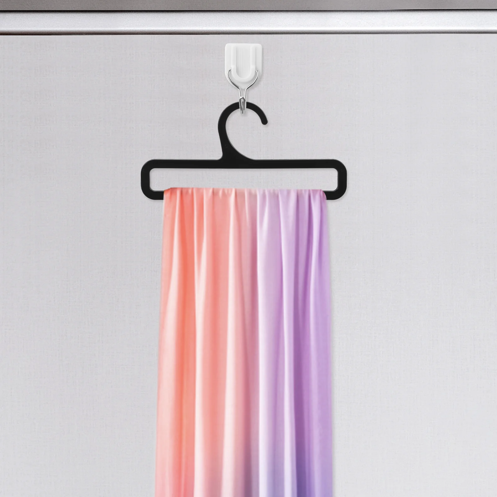 

10pcs Scarf Hangers Plastic Belt Tie Organizer Rack Closet Shawl Holder Hanger For Home Wardrobe Display Sturdy Smooth No Burr