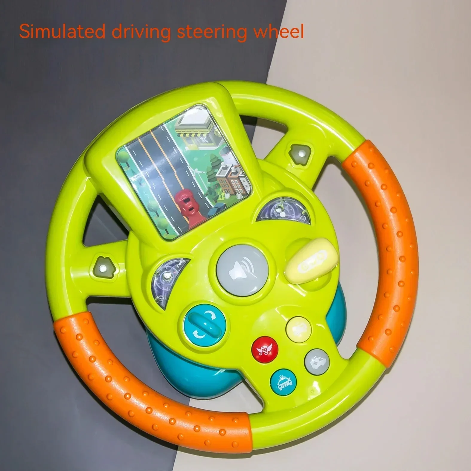 Volant électrique pour enfants, jouet de simulation, poussette pour bébé, éducation précoce, jeu de puzzle, cadeau de Noël
