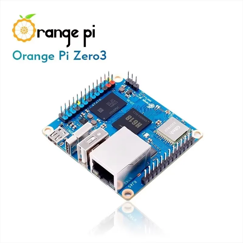 Orange Pi Zero 3 Single Board Computer 2 GB Ram Allwinner H618 Chip Wifi-BT5.0 LPDDR4 Orange Pi Zero3 Entwicklungsboard Mini-PC