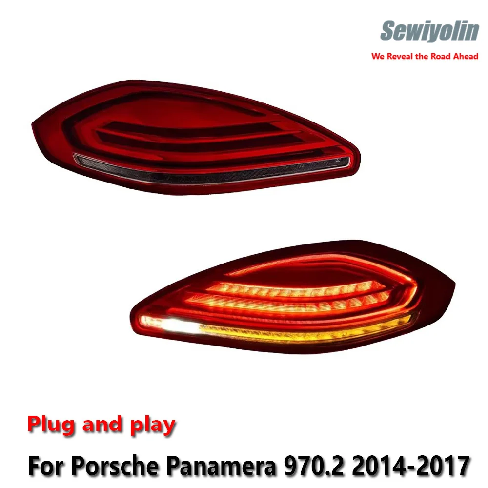 

Car Acesssories Tail LED Lamps For Porsche Panamera 970.2 2014-2017 DRL Fog Rear Trailer Turning Signal Voiture Plug And