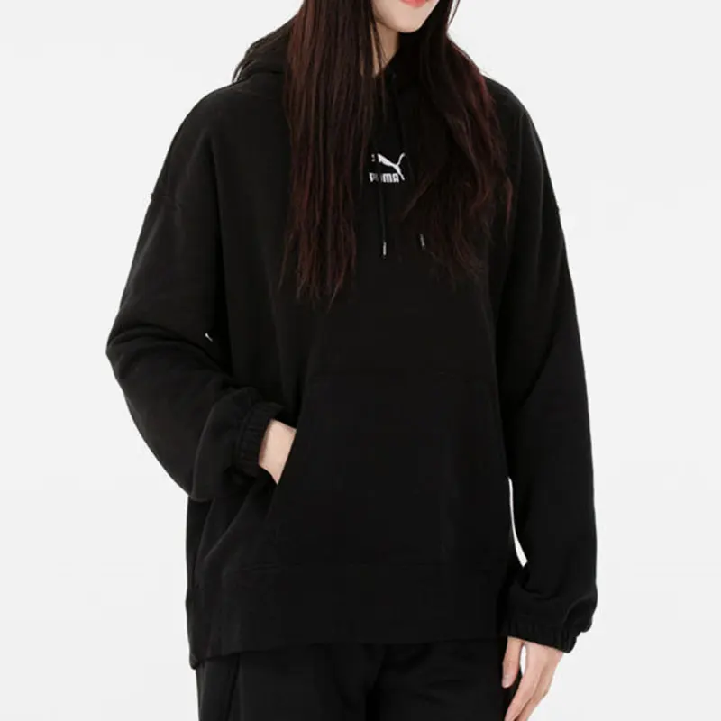 

Оригинальный женский повседневный спортивный комфортный свободный пуловер с капюшоном Puma 535320-01