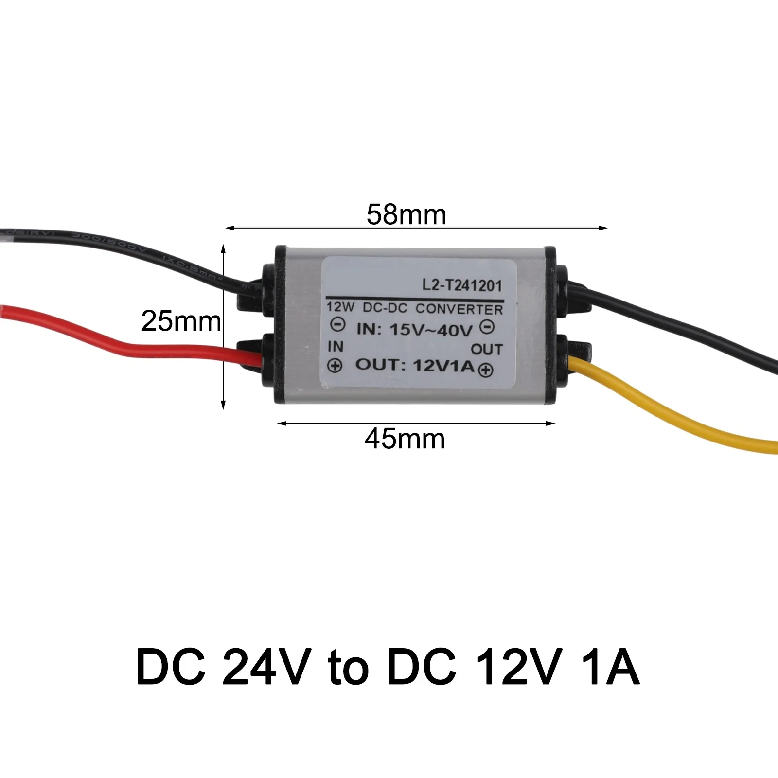 High Efficiency Converter 24V To 12V Converter Compact Installation Design Over-current Protection For Automotive Use