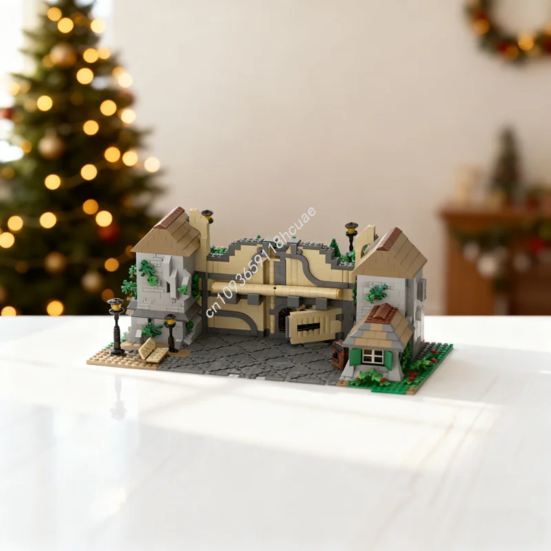 

3572 шт. MOC Bree West Gate Hobbit and Lord Модель Строительные блоки Рождественский подарок Сборная идея игрушки Образовательный кирпич Дети День рождения