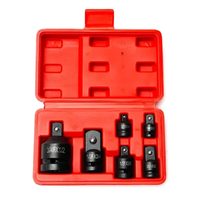 

Sleeve Adapter Socket Wrench 1/4 1/2 3/8 3/4 Ratchet Breaker Drive Spanner Set Pneumatic Wrench Hand Tool Set 6Pcs