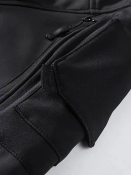New Autumn WinterTactical Jackets Men Military Soft Shell Waterproof Windproof Hooded Jacket Outdoor Functional Multi-pockets 6