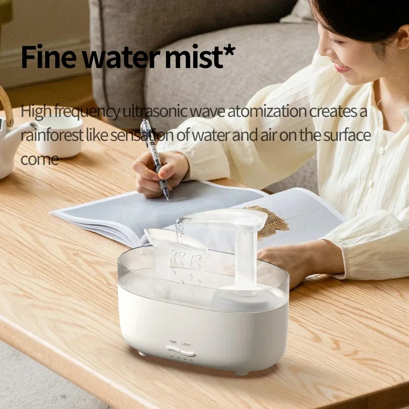 FirmHome StoreLandscape Raindrop Aroma Diffuser Home Bedroom Desktop Colorful Night Light Essential Oil Aroma Diffuser Humidifie
