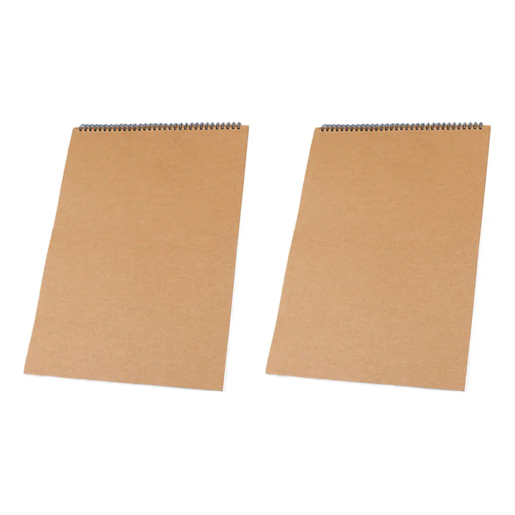 

2pcs Sketch Books Blank Thick Paper 360 Degree Coil Binding Drawing Notebook For Artists Travel Journal Creative
