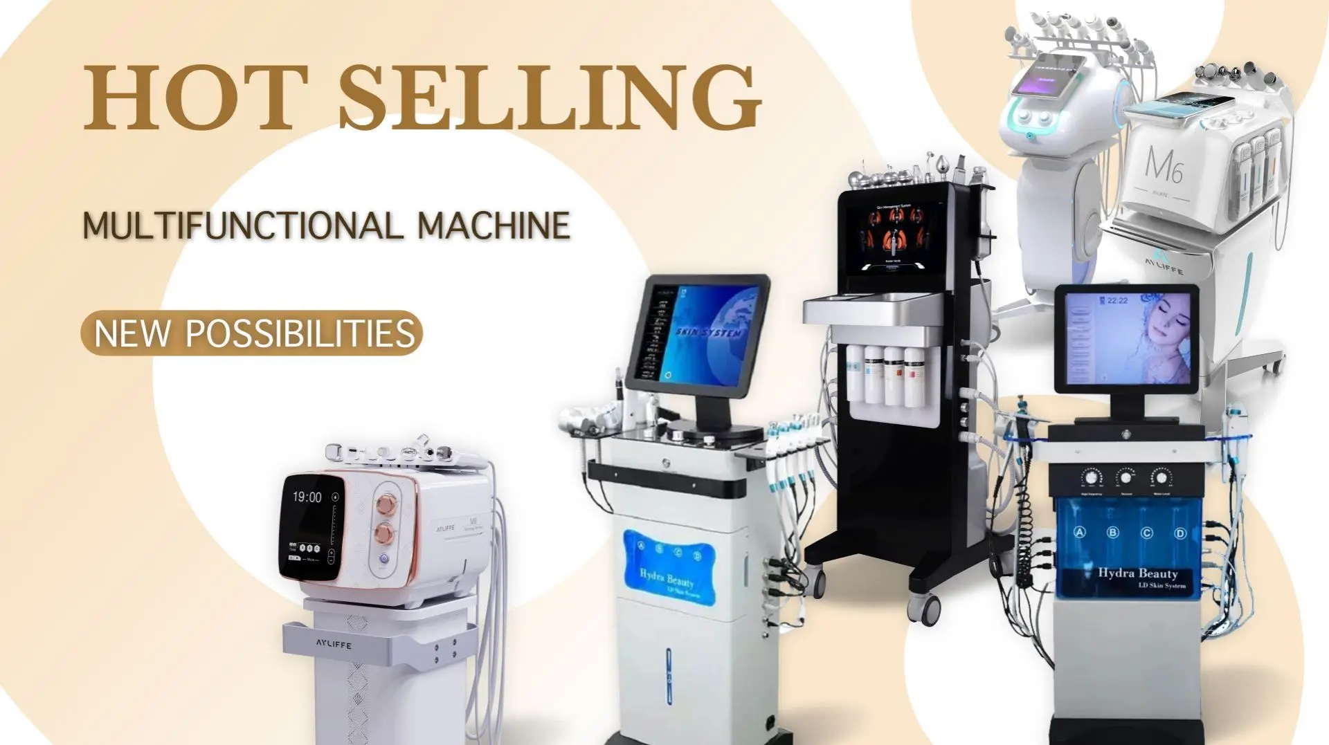 Multi Functional Hydration Machine Ultrasonic Device Ems Pads Face Body Rejuvenation Wrinkle Remove Hot Sale