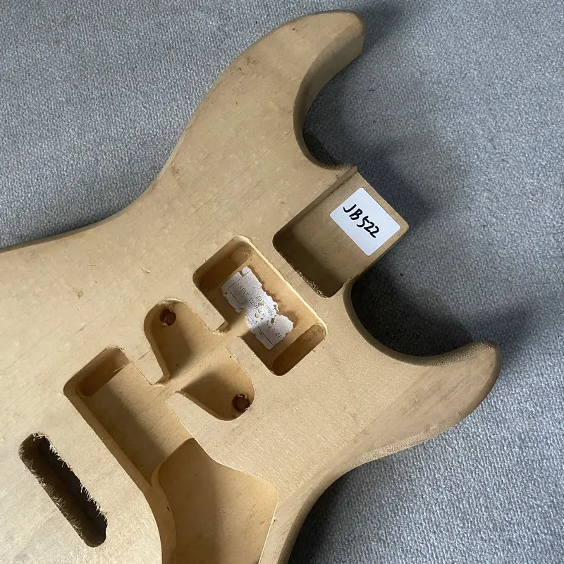 JB522  No Paints Unfinished  Tremolo Bridge Solid Basswood 6 String ST Electric Guitar Body HSH Pickups DIY And Replace Parts