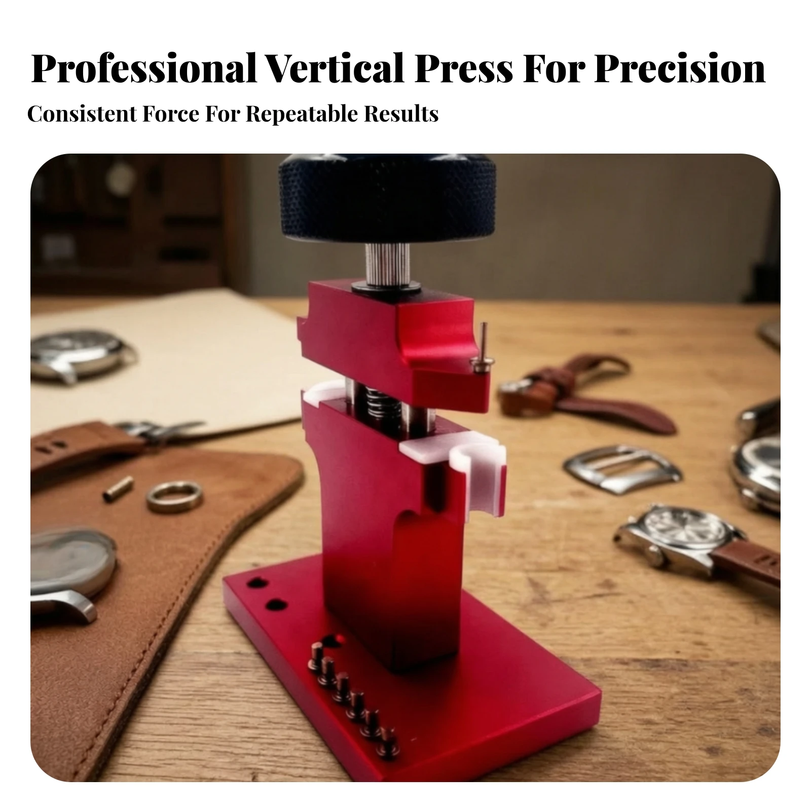 Watch Repair Tool with Metal Base Professional Watch Repair Tool Tools Manual Universal for Watchmakers, Workbenches