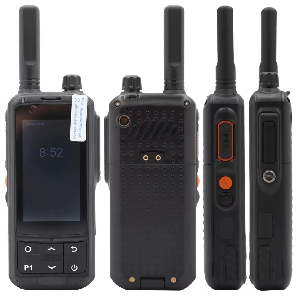 4G New Arrived Big touch Screen Android 9.0 POC radio mobile phone with walkie talkie Support Zello and real ptt Network walkie