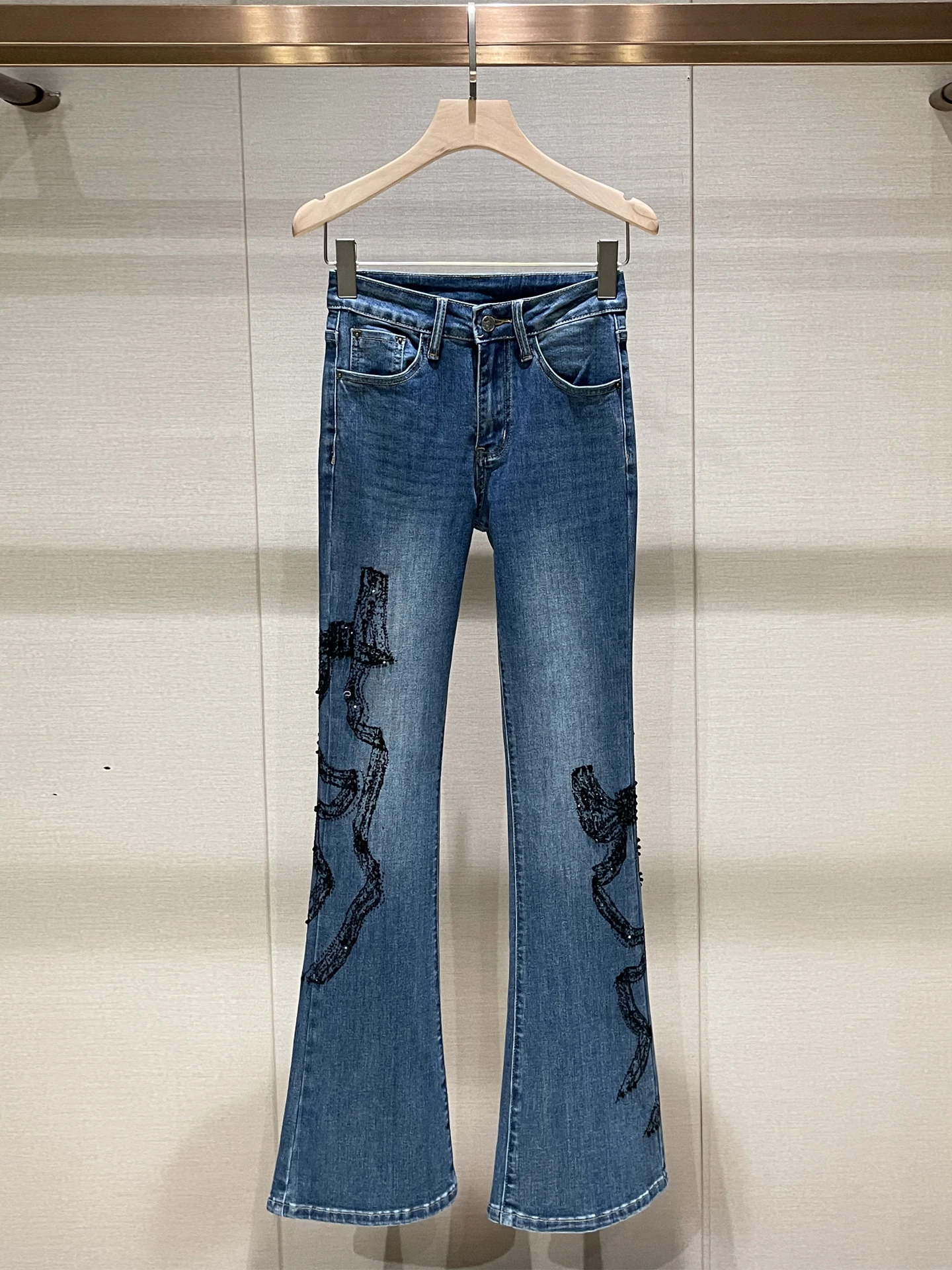 

Женские синие джинсы с высокой талией, облегающие, модный дизайн, осень-зима, новинка, повседневные, удобные, дышащие