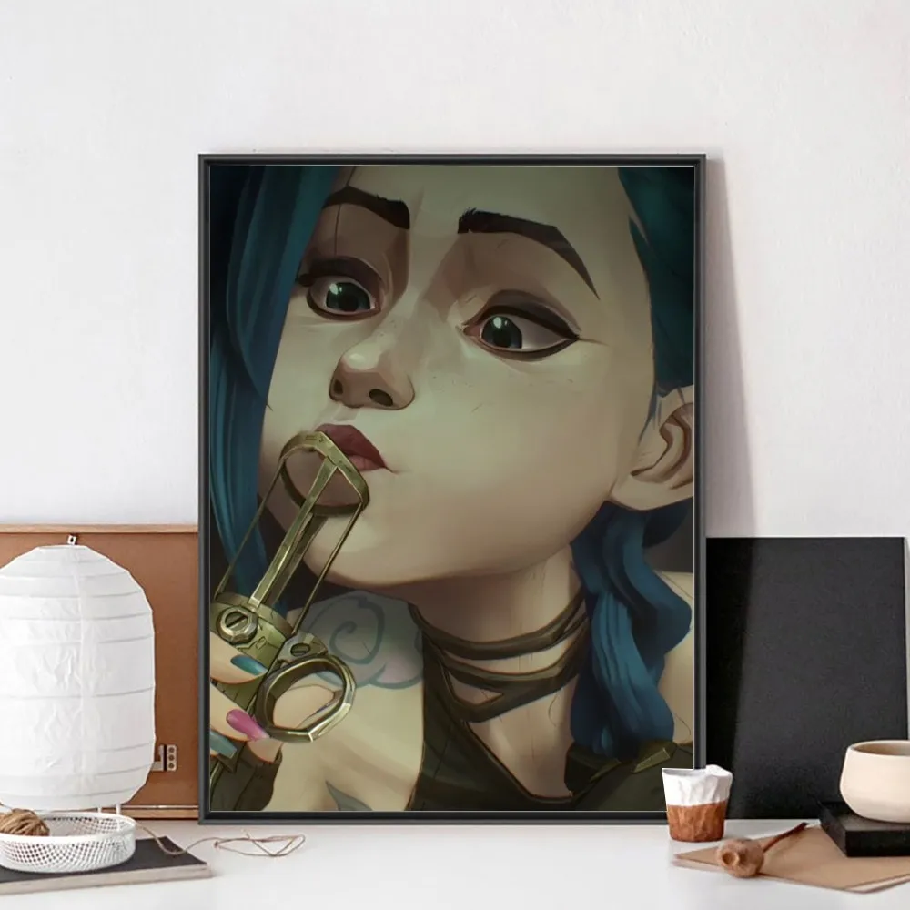 Arcane Series Animation League Of Legends Poster Kraft Club Bar Paper Vintage Poster Wall Art Painting Bedroom Study Stickers