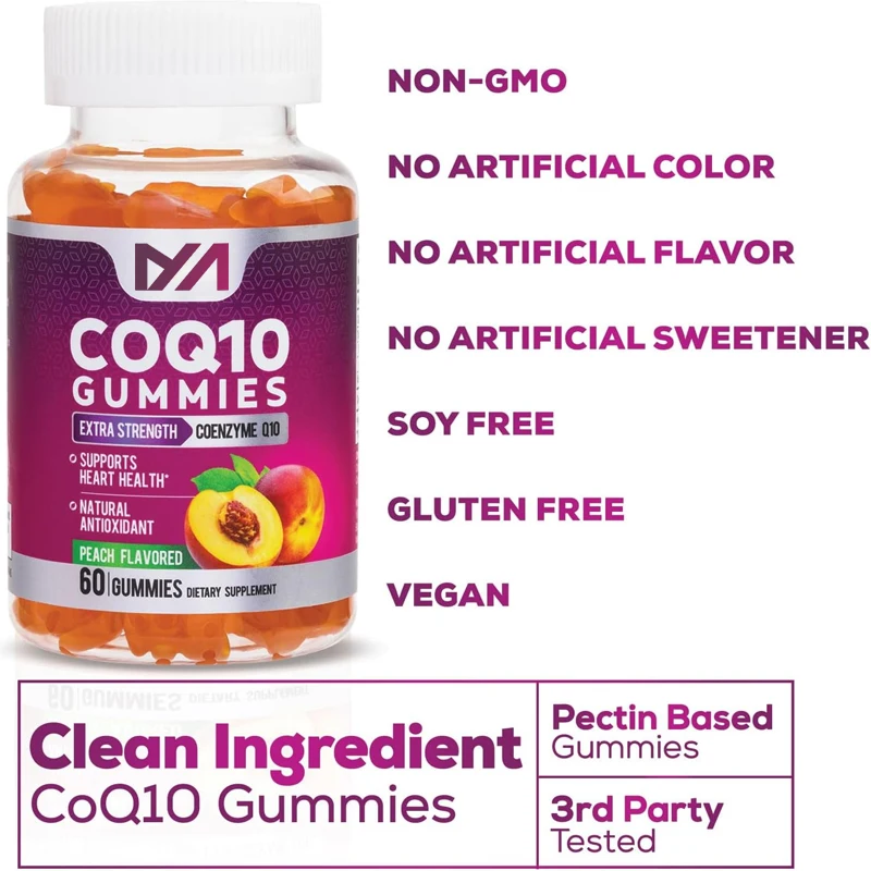 CoQ10 100mg Soft Candy - Antioxidants for Heart Health and Energy Production, High Absorption Coenzyme Q10 Soft Candy