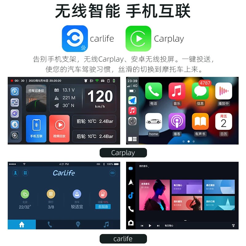 Водонепроницаемый мотоциклетный GPS-навигатор, 3,5-дюймовый экран высокой четкости, мотоциклетный навигатор, GPS-навигатор, беспроводная связь