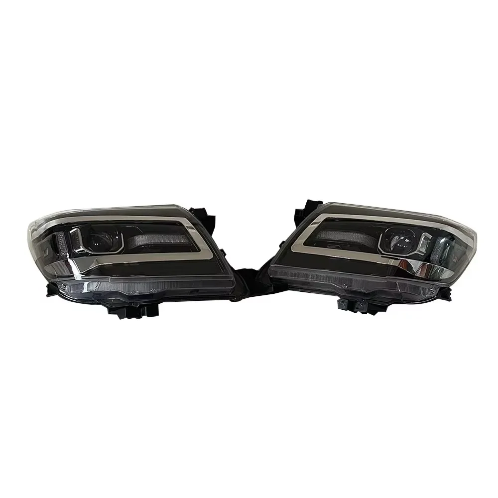 A Set Modified LED Front Headlamp Assembly For Toyota Hilux Vigo AN10 AN20 AN30 2012 2013 2014 2015 DRL Turn Signal