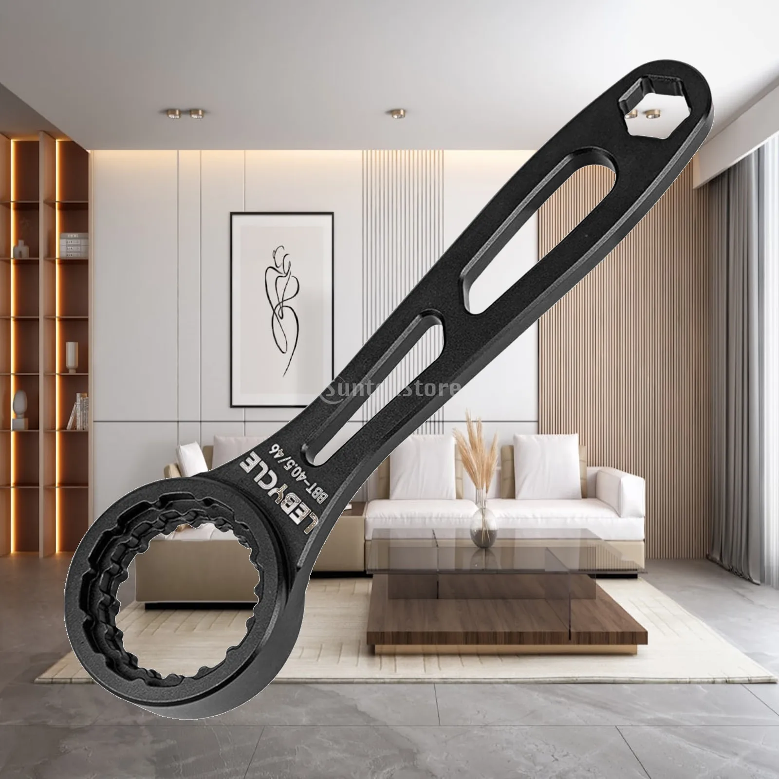 MTB Bottom Bracket Wrench BB Remover Spanner Lightweight Aluminum Alloy Threaded Install Removal Axle Wrench for Supplies