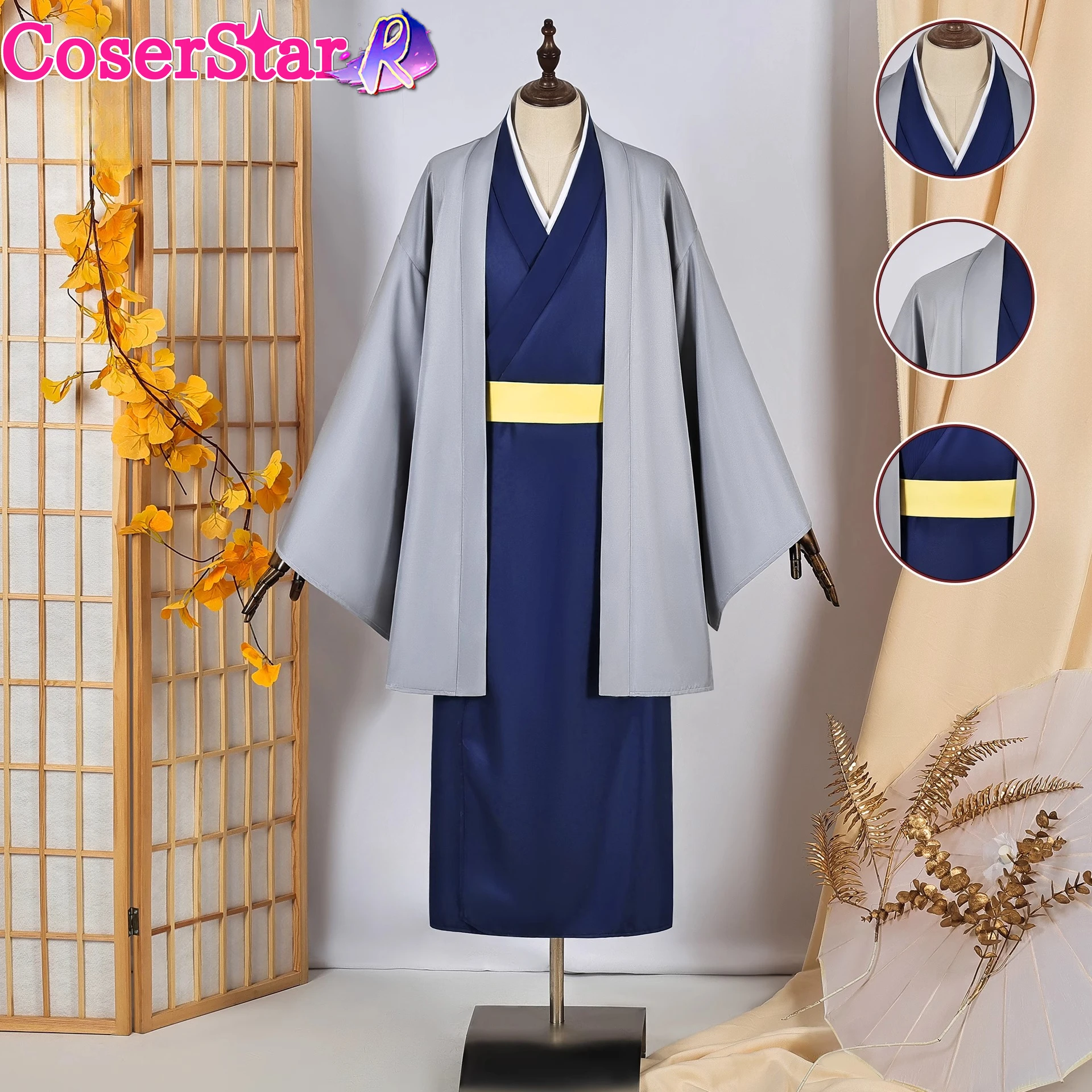 

CoserStar-R Gintama Gin Tama Katsura Kotarou Cosplay Costume Dress Role Play Outfit Halloween Party Uniform