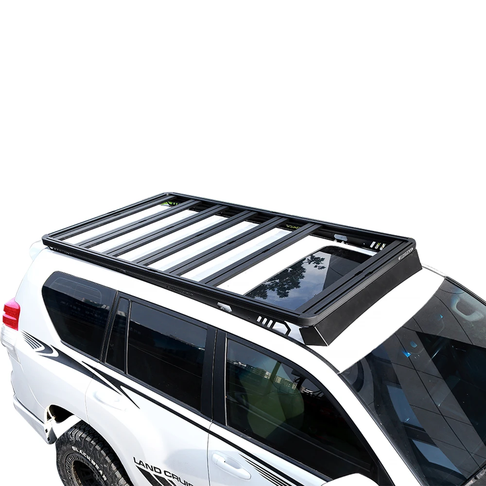 

F150 Roof Rack Cargo Carrier Aluminium Roof Platform Rack for Nissan Patrol Isuzu Dmax Outdoor Adventure