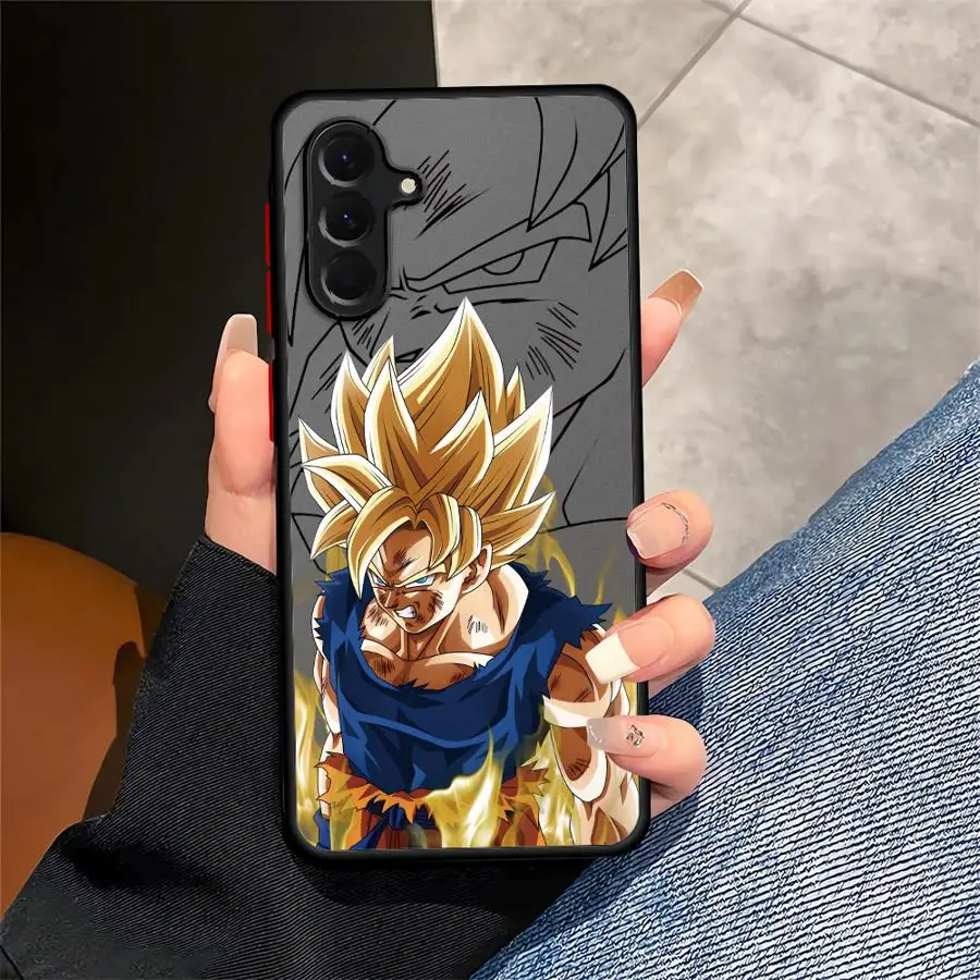 Dragon Ball Anime Cool Caso Della Copertura Posteriore Del Telefono per Samsung Galaxy A73 A34 A21s A24 A35 A36 A53 A52 A56 A22 A25 A26 A54