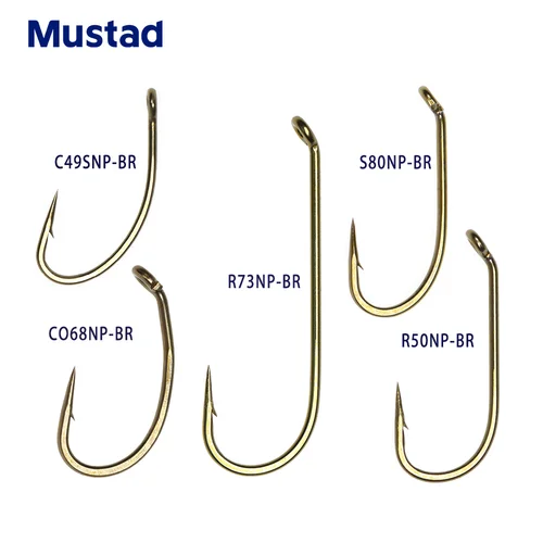 Mustad-anzuelo de mosca de pesca con púas, moscas secas o húmedas, camarones de Ninfa, Caddis Streamer, anzuelo de atado de moscas, pesca de agua dulce y salada, 30 piezas