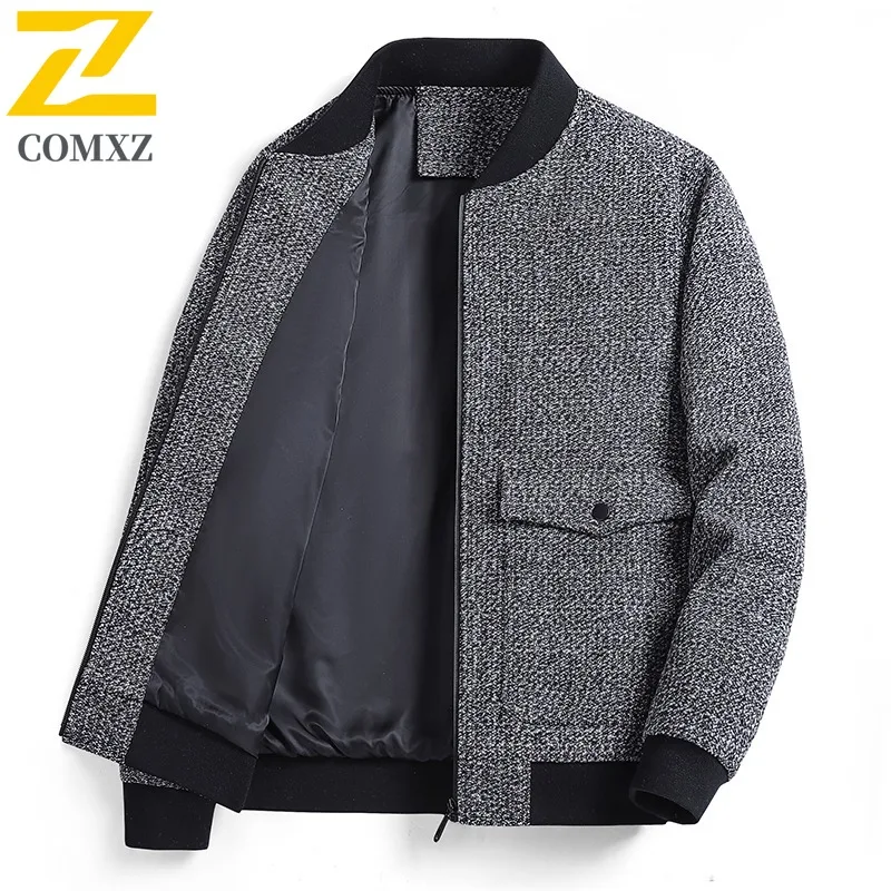 

COMXZ Повседневная куртка с воротником-стойкой для мужчин, ветрозащитные куртки для походов на открытом воздухе, удобная легкая осенняя новая одежда премиум-класса для путешествий