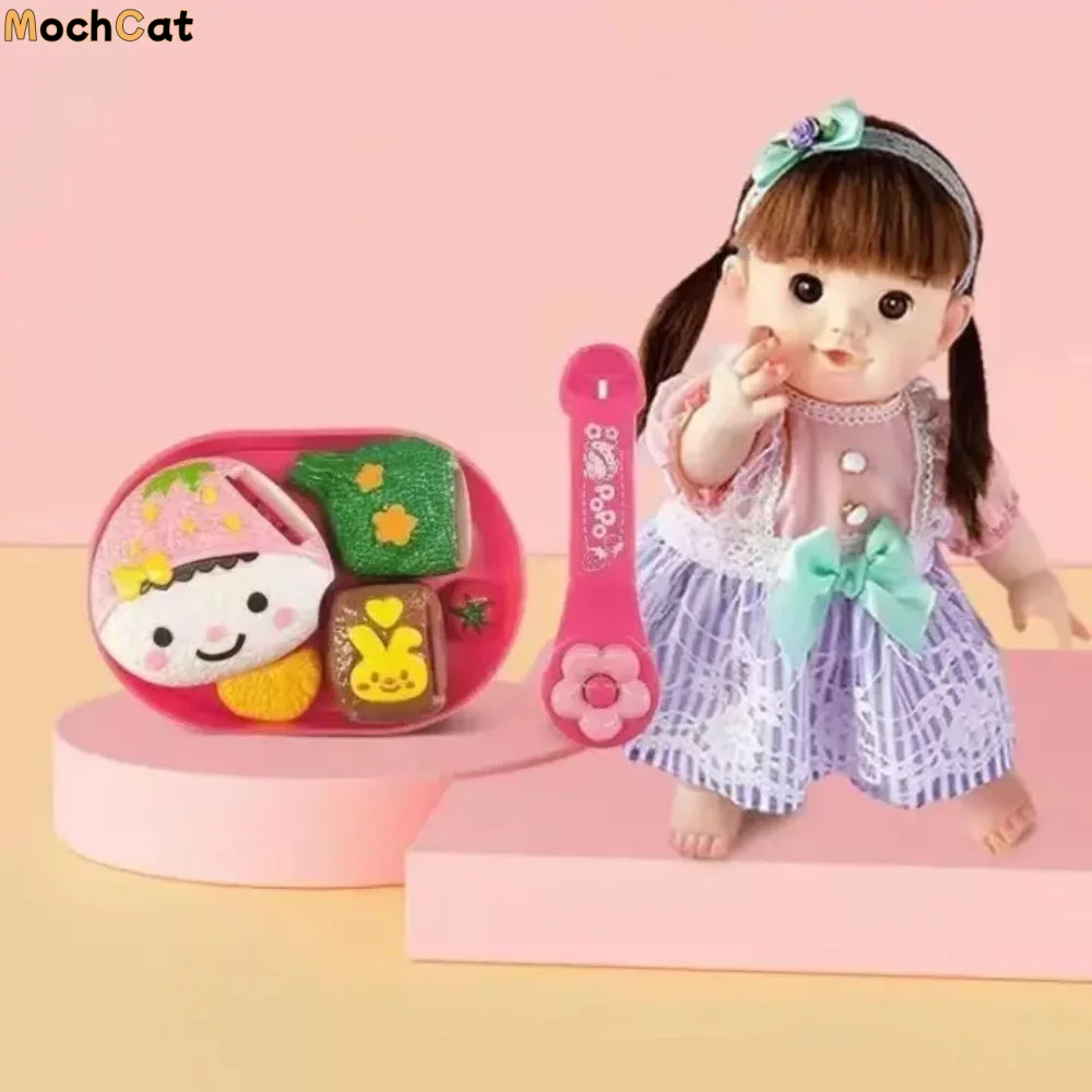 Bola de arroz con forma de conejo, juego de alimentación de pudín, juego de simulación, fiambrera de educación temprana, juguete de pudín, juego de rol Kawaii, juguetes para jugar a las casitas