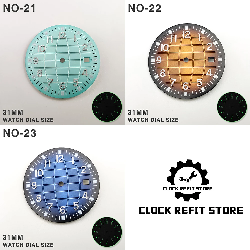 Clock Modification -Watch accessories men's watch dial luminous substitute aseptic literal suitable for 2813 8215 8200 movement