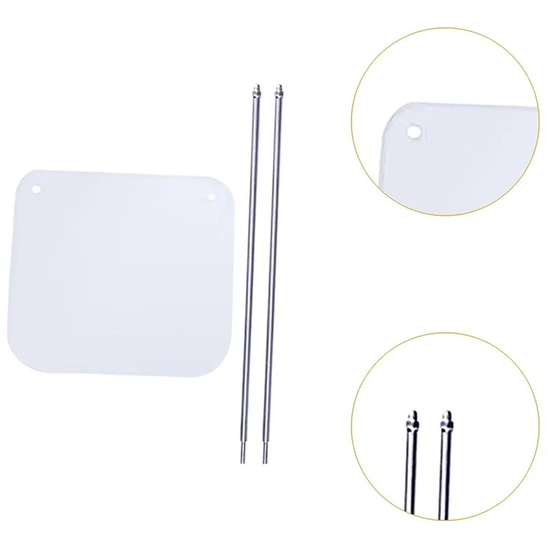 

AT21-Stained Grinder Machine Acrylic Splash Protector With Mounting Rod - Craft Shell Baffle Board