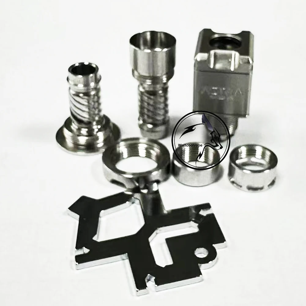 Wolfcoolvape MISSION XV สไตล์ Astra RBA Bridge สําหรับ Billet/Boro Mod 316SS 5 PCS Air Pin 1.2, 2.0, 2.5, 3.0, 3.5 มม.