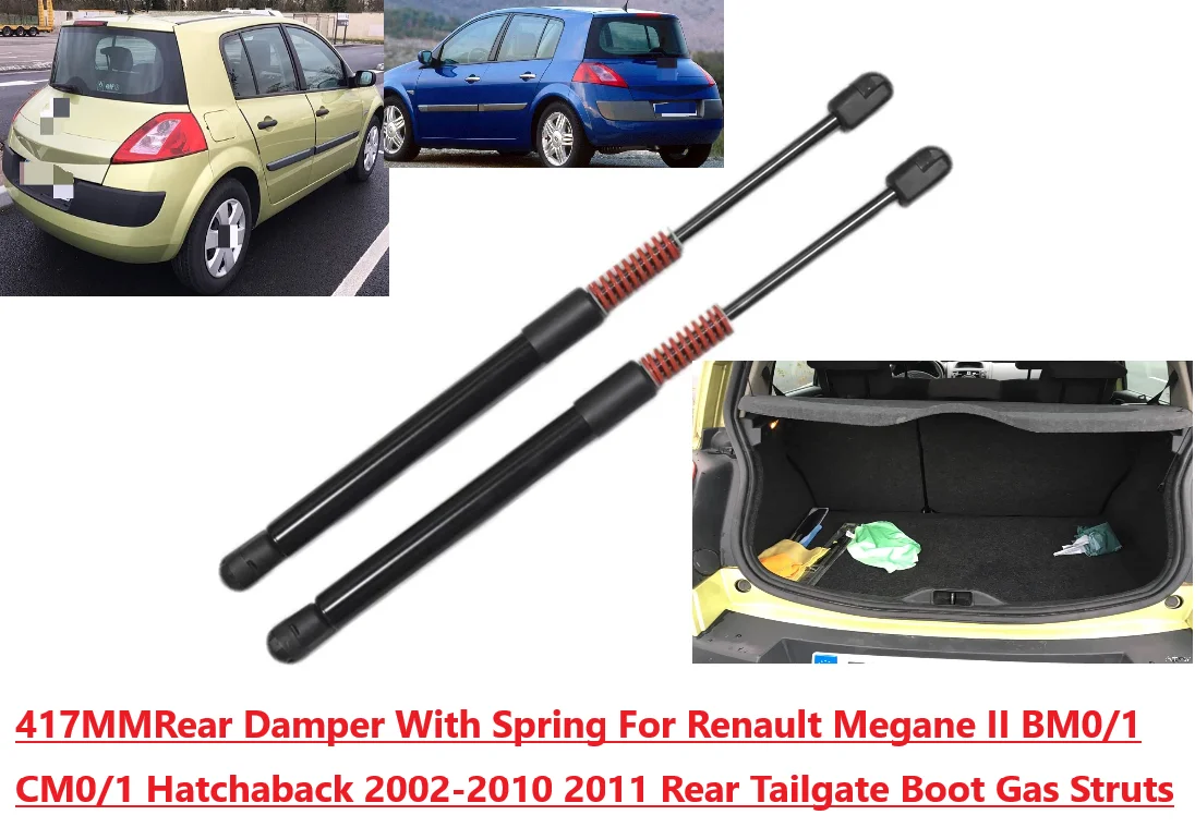 

Rear Damper With Spring For Renault Megane II BM0/1 CM0/1 Hatchaback 2002-2011 Rear Tailgate Boot Gas Spring Struts Lift Support