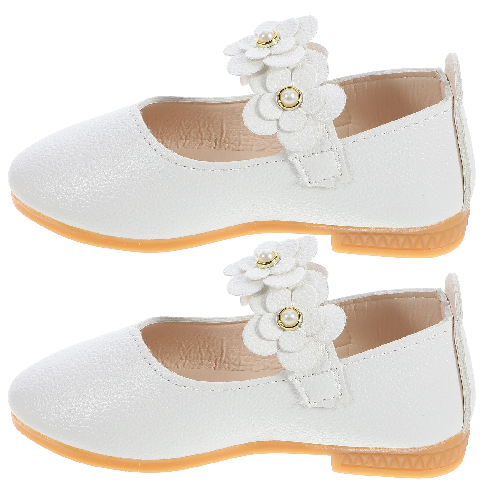 

1 Pair Kids Princess Shoes White Size 31 Eu30 Uk12 Breathable Lightweight Non-Slip Sole Children Footwear For Walking Running