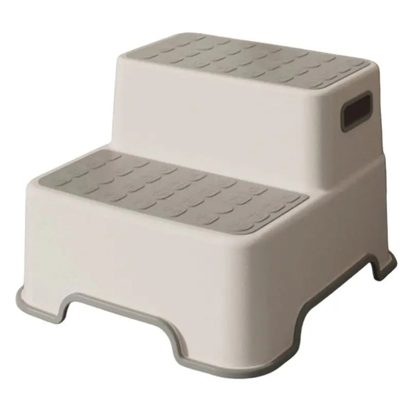 

Best-Portable Step Stool Two-Step Ladder For Bathroom Anti-Slip Plastic Design For Toilet Training And Sink Use