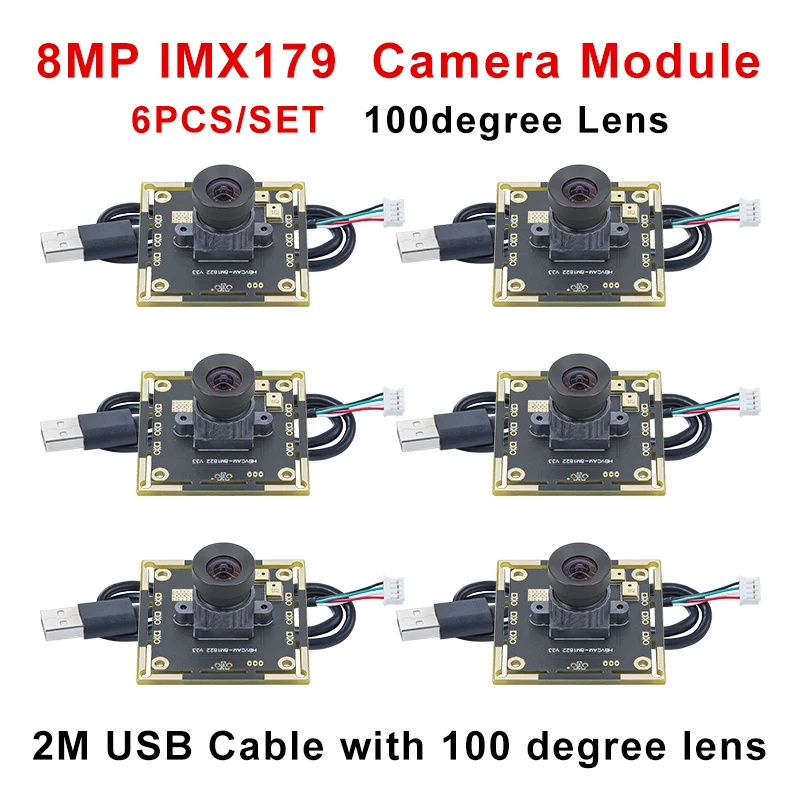 HBVCAM IMX179 100도 8MP 카메라 모듈(오토다트 IO 점수 계산 시스템용)