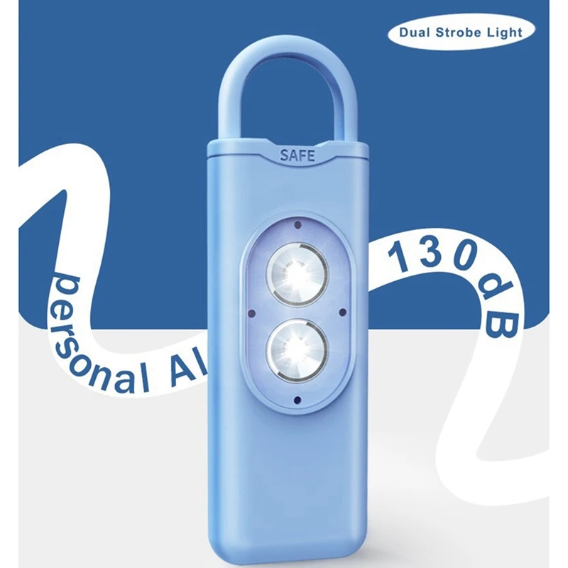 سلسلة مفاتيح إنذار للطوارئ ضد الذئب ، إنذار ذعر عالٍ ، تحمل الصراخ ، فتاة ، طفل ، امرأة ، 130 ديسيبل